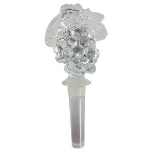 Mikasa Lead Crystal Austrian Fruit Collection Wine Decanter Bottle Stopper